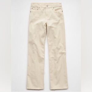 American Eagle AE Stretch High-Waisted Stovepipe Jeans in Ecru Denim 00R